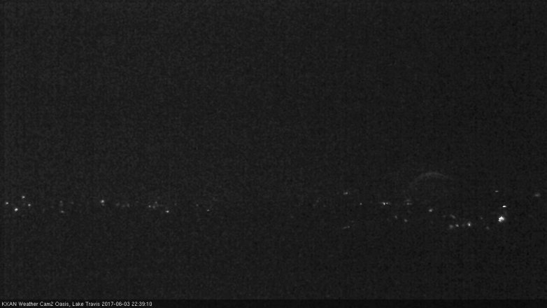 Lake Travis webcam, June 3, 2017 9:45 PM CT