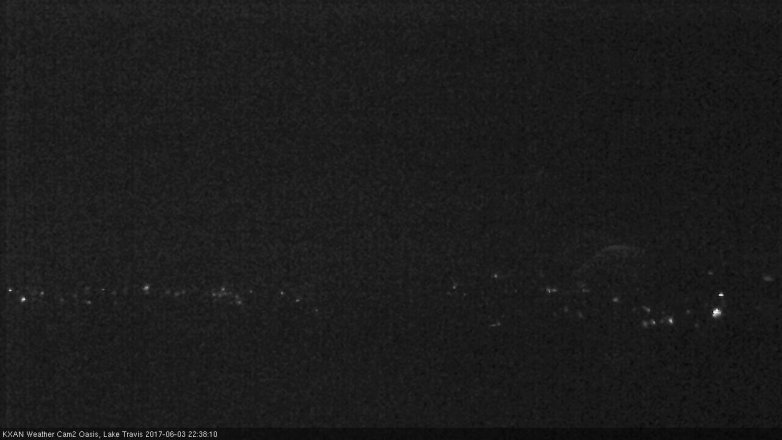 Lake Travis webcam, June 3, 2017 9:50 PM CT