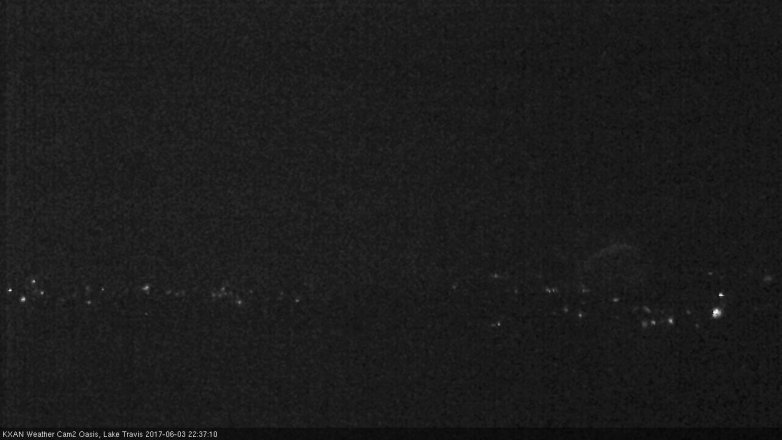 Lake Travis webcam, June 3, 2017 10:10 PM CT