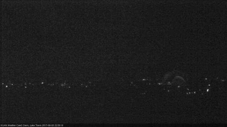 Lake Travis webcam, June 3, 2017 10:30 PM CT