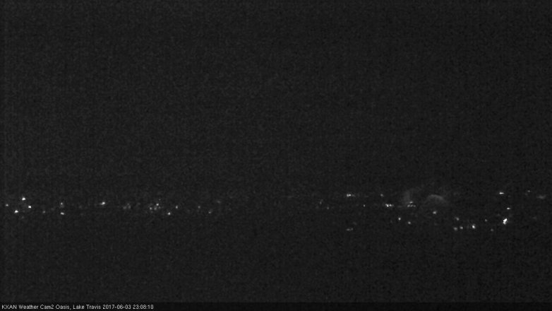 Lake Travis webcam, June 3, 2017 10:40 PM CT