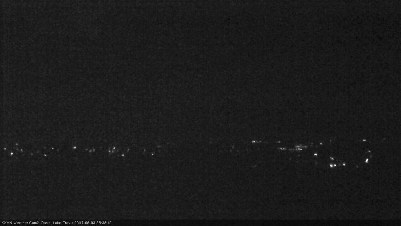 Lake Travis webcam, June 3, 2017 10:45 PM CT
