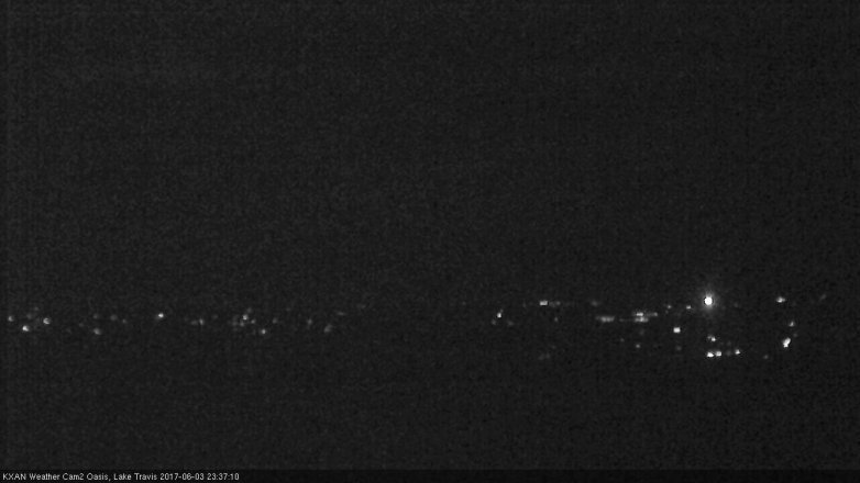 Lake Travis webcam, June 3, 2017 11:05 PM CT