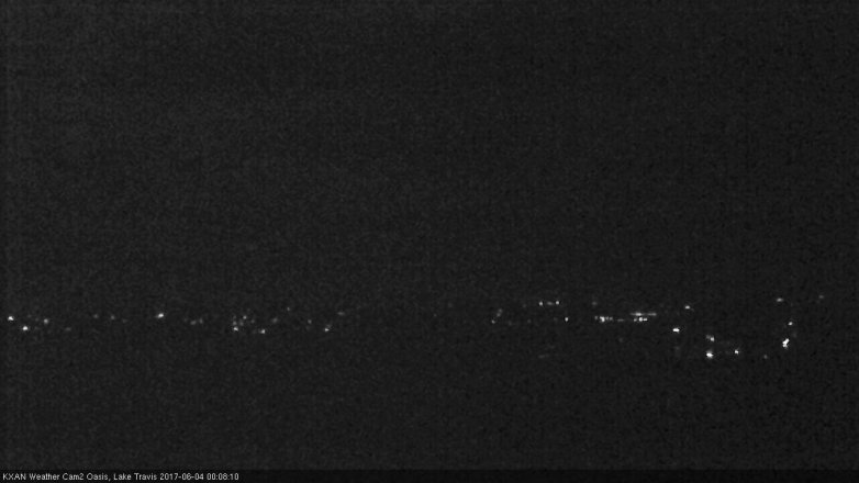 Lake Travis webcam, June 3, 2017 11:15 PM CT