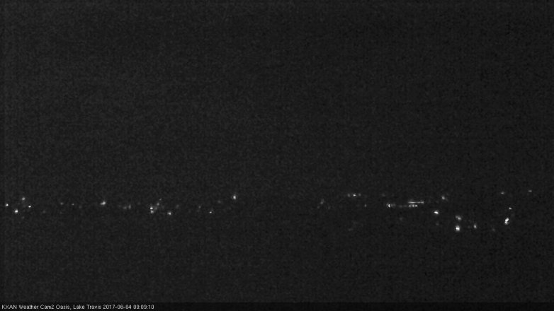 Lake Travis webcam, June 3, 2017 11:30 PM CT