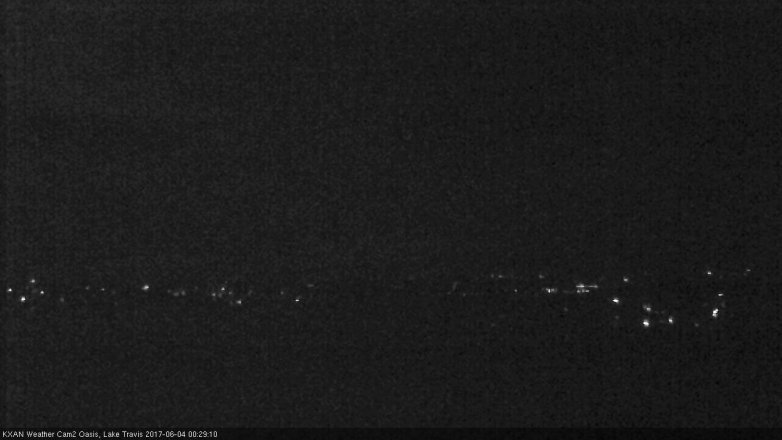 Lake Travis webcam, June 3, 2017 11:55 PM CT