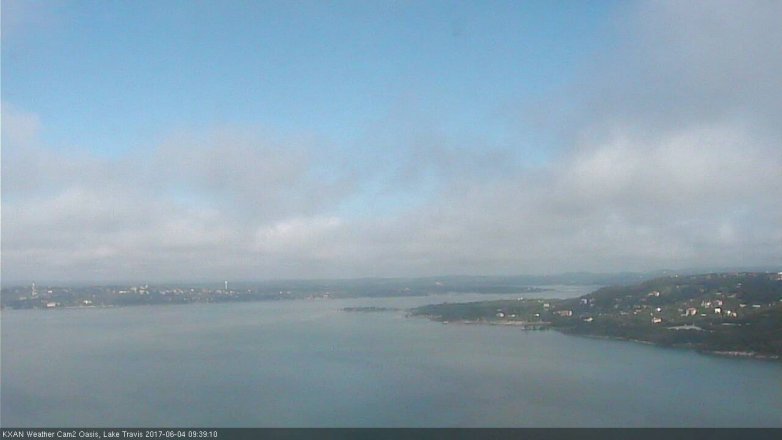 Lake Travis webcam, June 4, 2017 9:00 AM CT