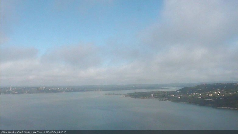Lake Travis webcam, June 4, 2017 9:05 AM CT