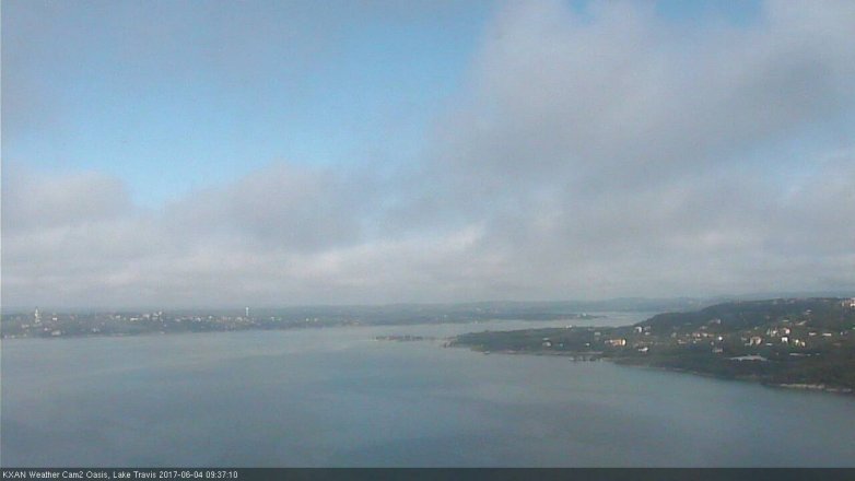 Lake Travis webcam, June 4, 2017 9:10 AM CT