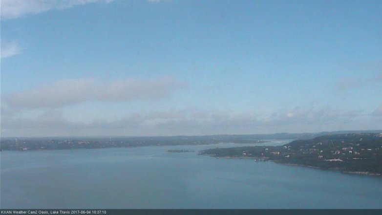 Lake Travis webcam, June 4, 2017 9:45 AM CT