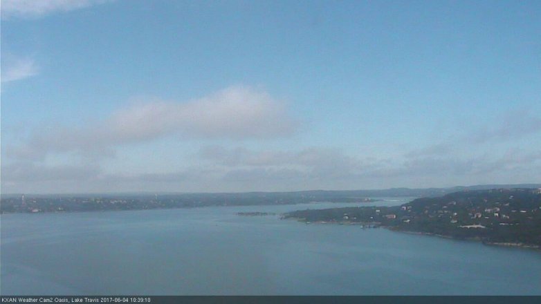 Lake Travis webcam, June 4, 2017 9:55 AM CT