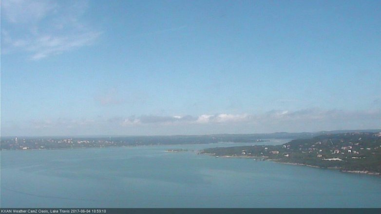 Lake Travis webcam, June 4, 2017 10:10 AM CT