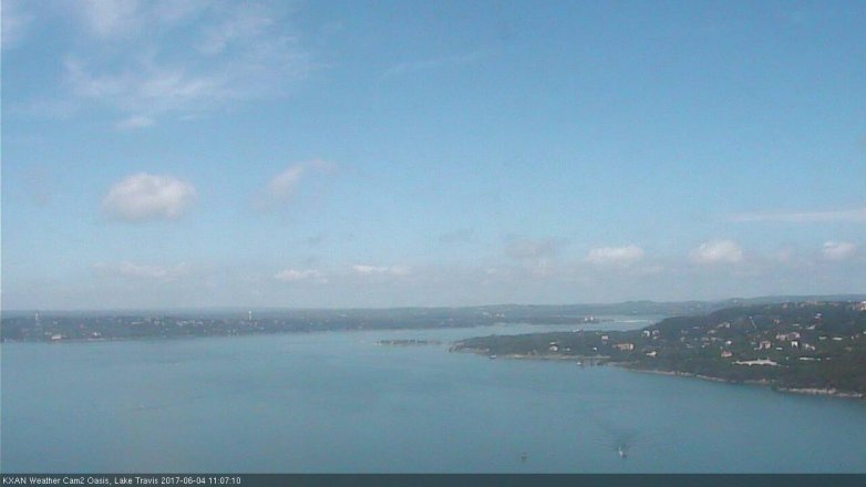 Lake Travis webcam, June 4, 2017 10:15 AM CT