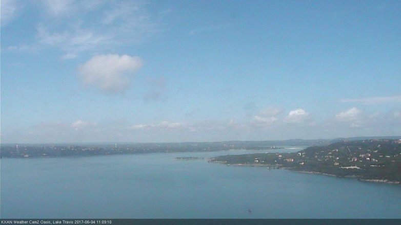 Lake Travis webcam, June 4, 2017 10:20 AM CT
