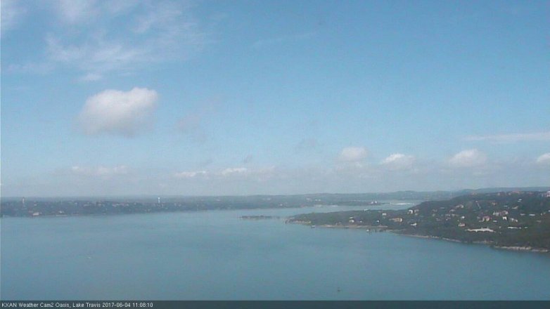 Lake Travis webcam, June 4, 2017 10:25 AM CT