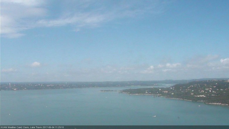 Lake Travis webcam, June 4, 2017 10:35 AM CT