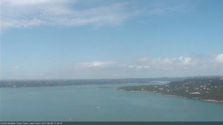 Lake Travis webcam, June 4, 2017 10:55 AM CT