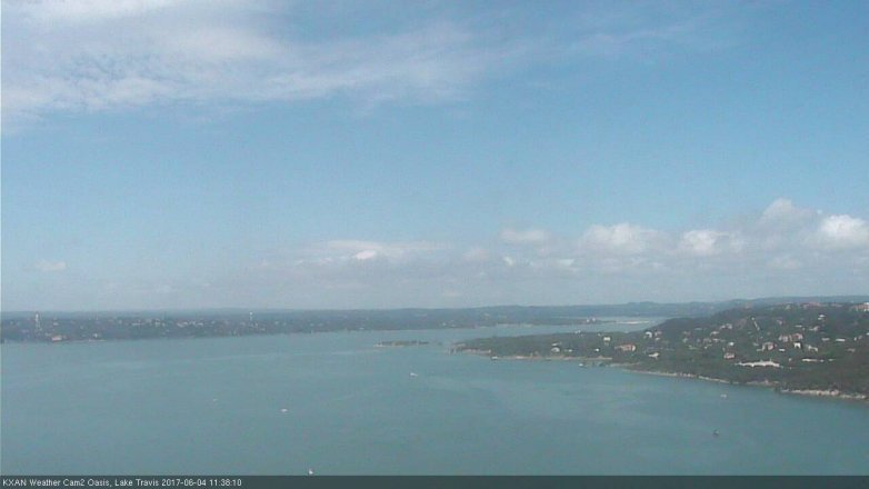 Lake Travis webcam, June 4, 2017 11:00 AM CT