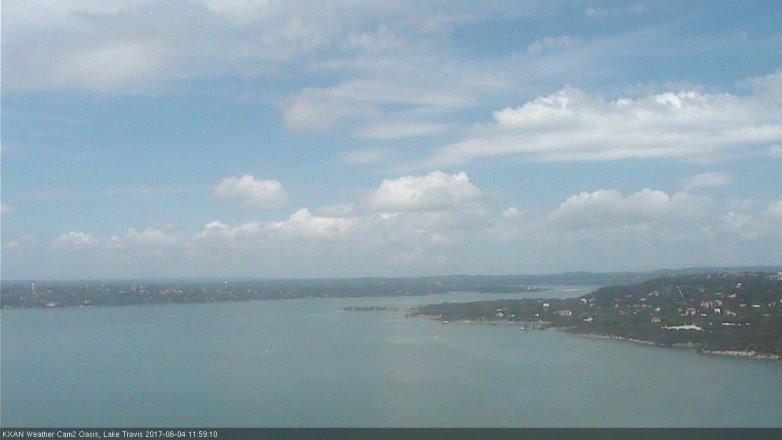 Lake Travis webcam, June 4, 2017 11:15 AM CT