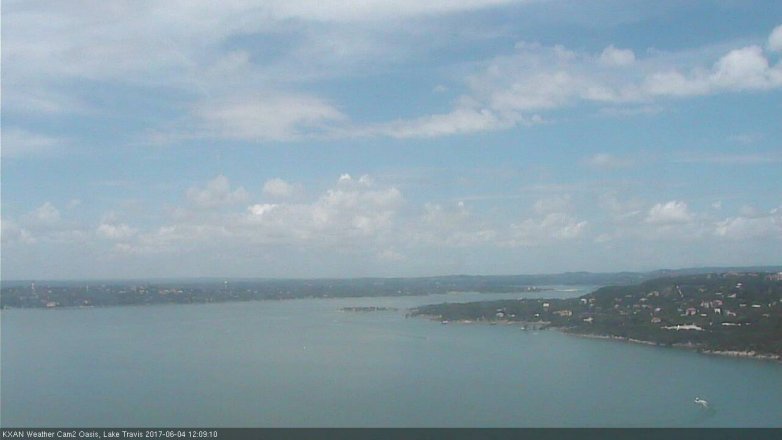 Lake Travis webcam, June 4, 2017 11:20 AM CT