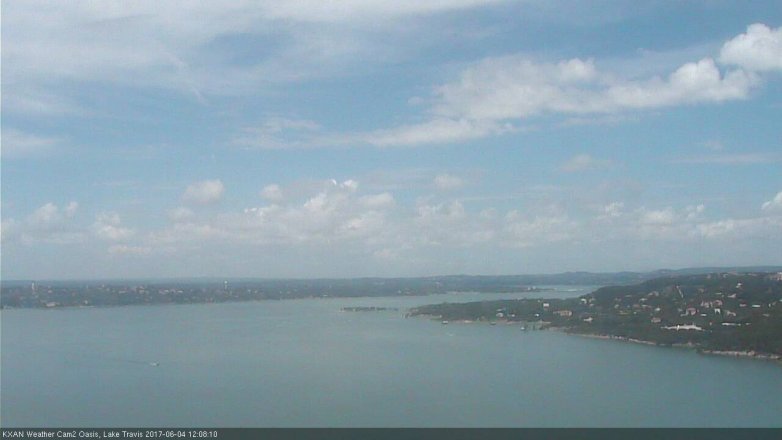 Lake Travis webcam, June 4, 2017 11:25 AM CT