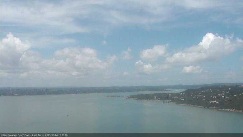 Lake Travis webcam, June 4, 2017 11:45 AM CT