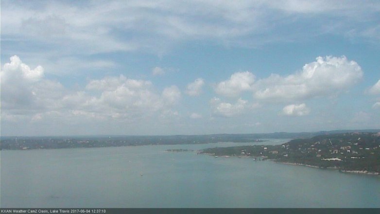 Lake Travis webcam, June 4, 2017 12:05 PM CT