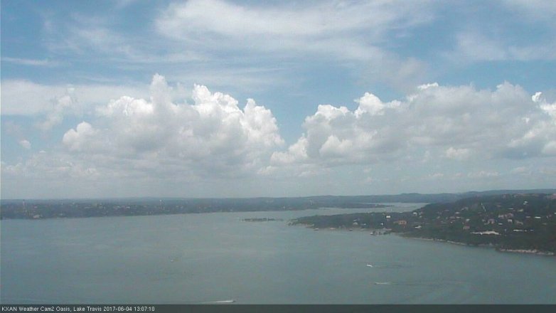 Lake Travis webcam, June 4, 2017 12:20 PM CT