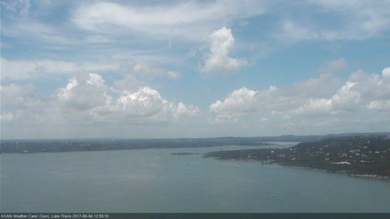 Lake Travis webcam, June 4, 2017 12:30 PM CT