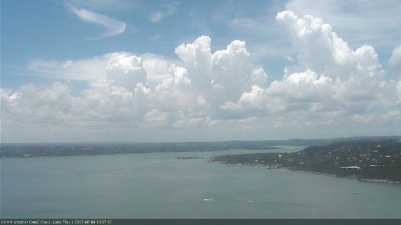Lake Travis webcam, June 4, 2017 12:45 PM CT