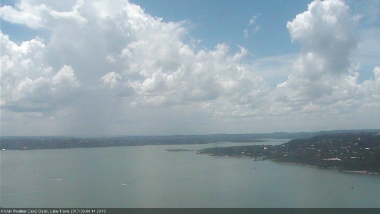 Lake Travis webcam, June 4, 2017 1:45 PM CT