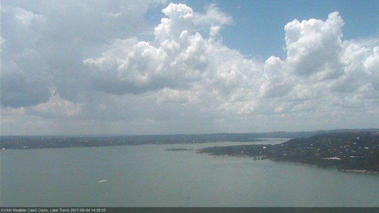 Lake Travis webcam, June 4, 2017 1:50 PM CT