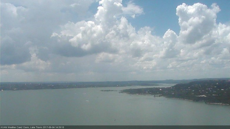 Lake Travis webcam, June 4, 2017 2:00 PM CT