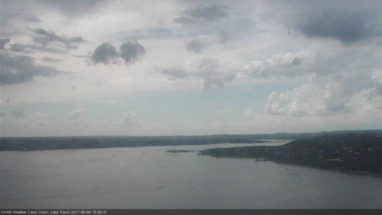 Lake Travis webcam, June 4, 2017 2:50 PM CT