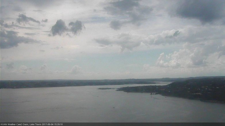 Lake Travis webcam, June 4, 2017 3:00 PM CT