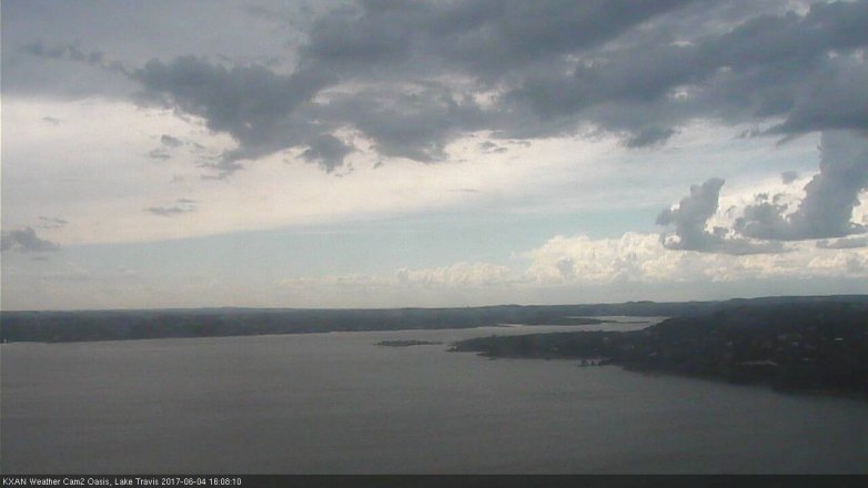 Lake Travis webcam, June 4, 2017 3:25 PM CT