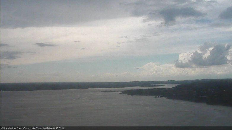Lake Travis webcam, June 4, 2017 3:30 PM CT