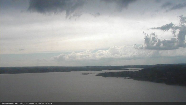 Lake Travis webcam, June 4, 2017 3:55 PM CT