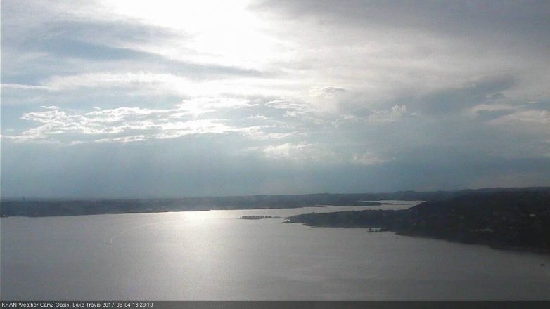 Lake Travis webcam, June 4, 2017 5:40 PM CT