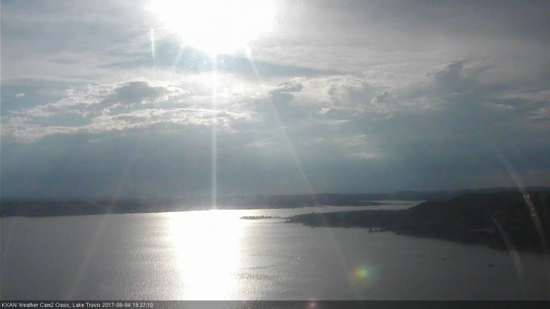 Lake Travis webcam, June 4, 2017 6:10 PM CT