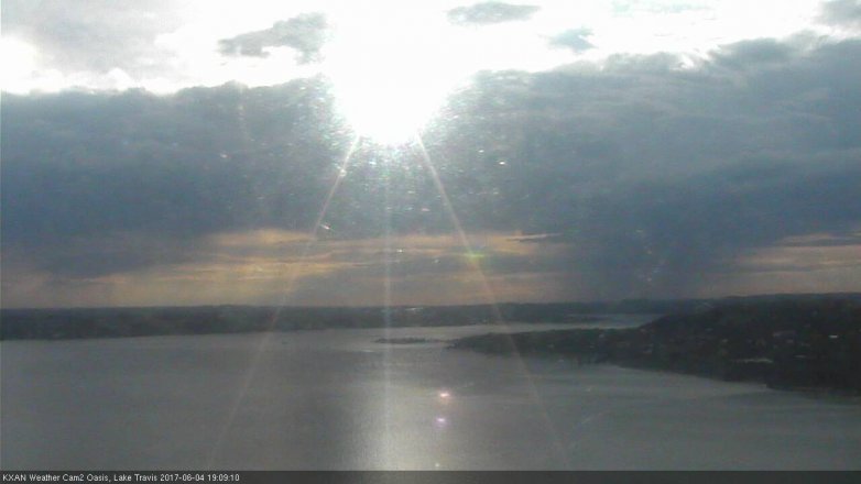 Lake Travis webcam, June 4, 2017 6:15 PM CT
