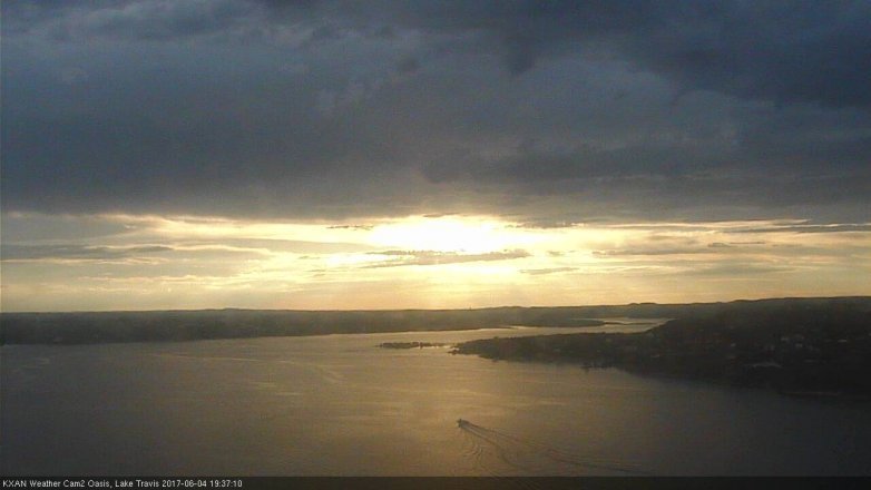 Lake Travis webcam, June 4, 2017 6:45 PM CT