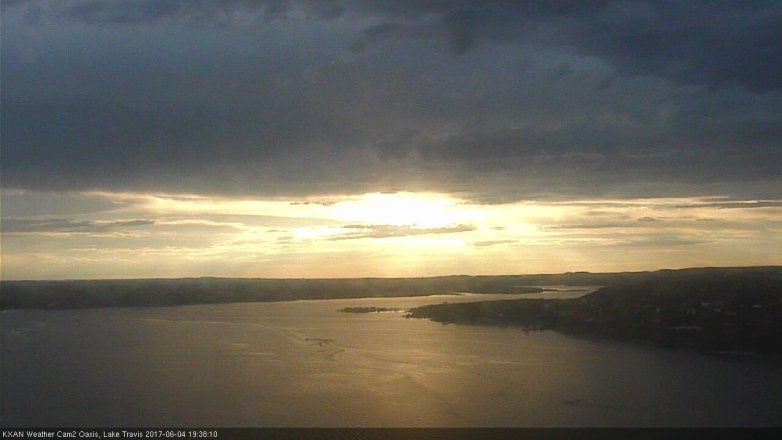 Lake Travis webcam, June 4, 2017 7:05 PM CT
