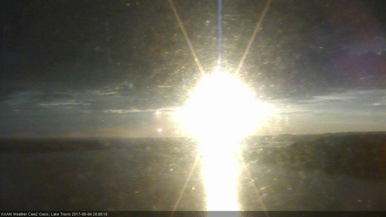 Lake Travis webcam, June 4, 2017 7:25 PM CT