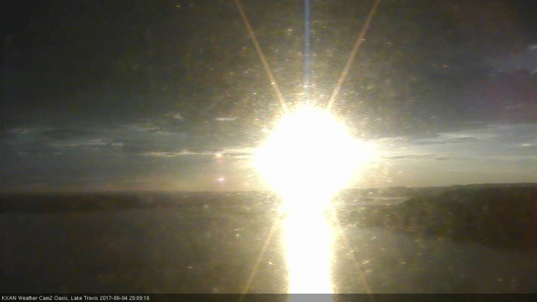 Lake Travis webcam, June 4, 2017 7:30 PM CT