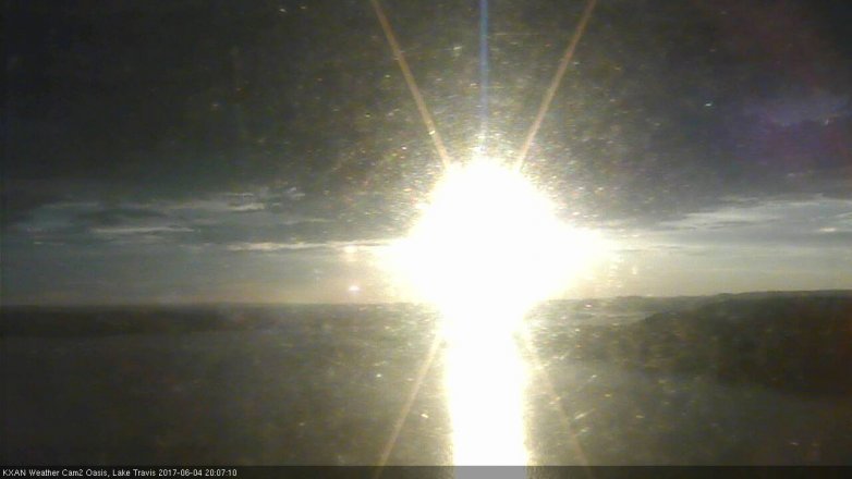 Lake Travis webcam, June 4, 2017 7:35 PM CT
