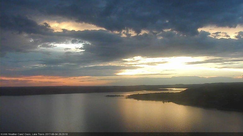 Lake Travis webcam, June 4, 2017 7:40 PM CT