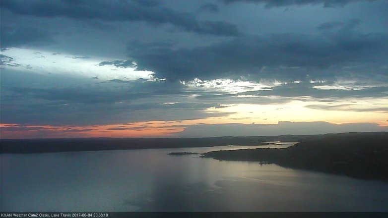 Lake Travis webcam, June 4, 2017 8:05 PM CT
