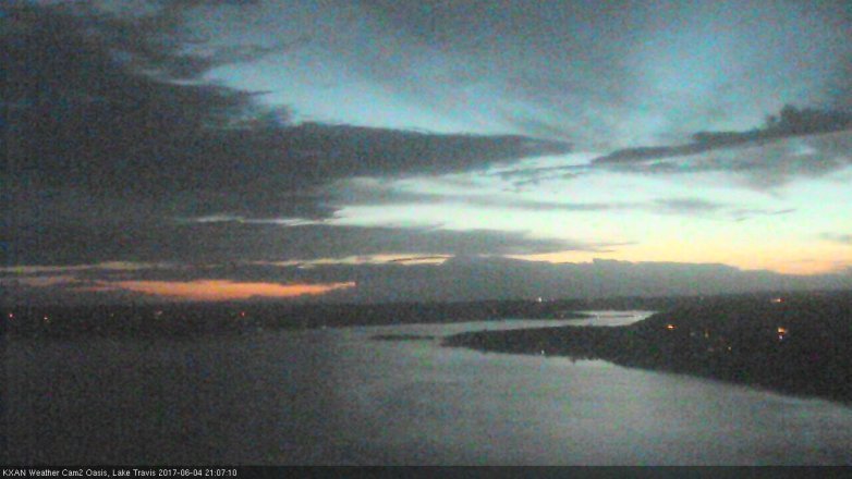 Lake Travis webcam, June 4, 2017 8:25 PM CT