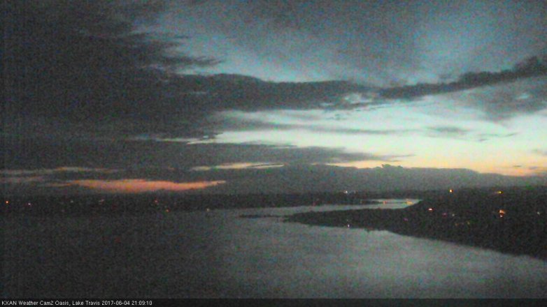 Lake Travis webcam, June 4, 2017 8:35 PM CT
